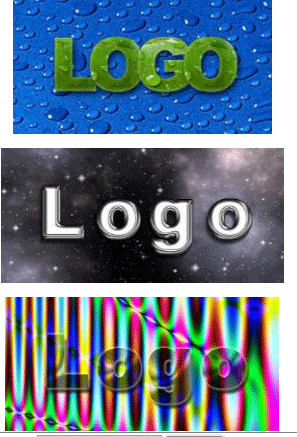 Создание текстового логотипа с фоном
