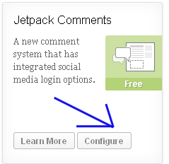 форма комментирования от Jetpack