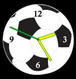 футбольные флэш часы