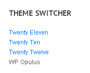 Даем возможность пользователям менять тему оформление сайта – Theme Switcher