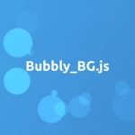 Bubbly-bg.js – анимированный фон в виде пузырьков на сайт